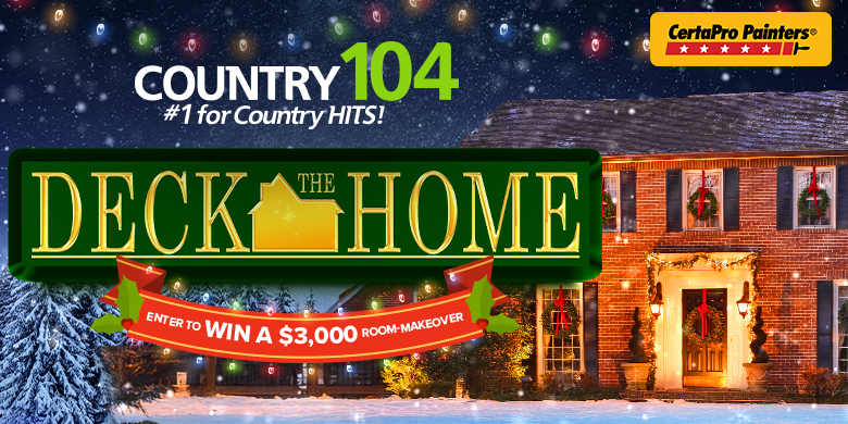 Country 104 Deck the Home with CertaPro Painters